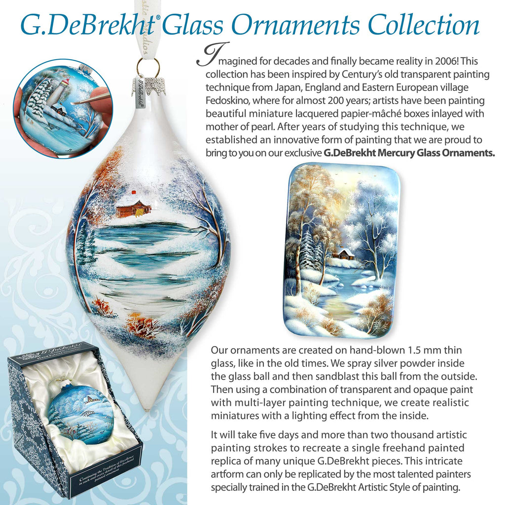 Sunday Morning Drop Glass Ornament by D. Gelsinger - Easter Spring Decor - 757-056-DG