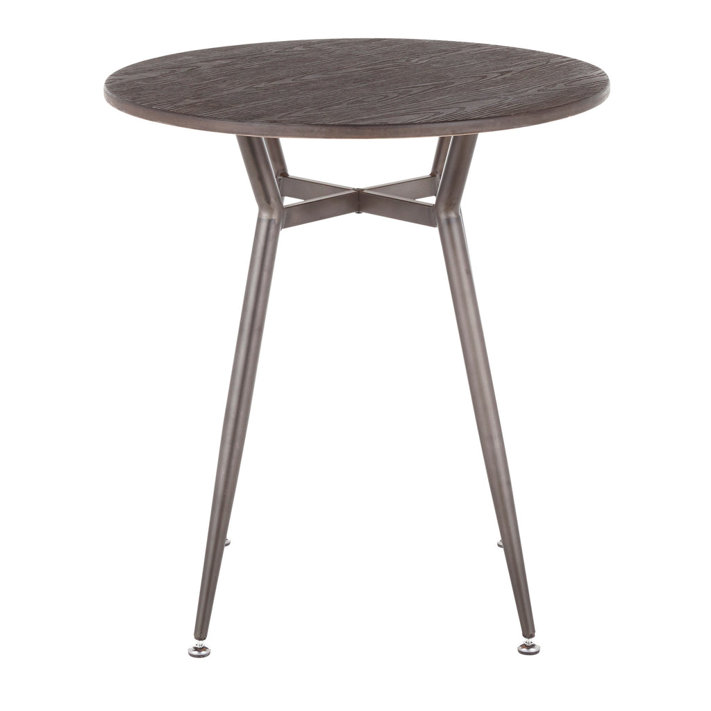 Round Dinette Table in Antique Metal