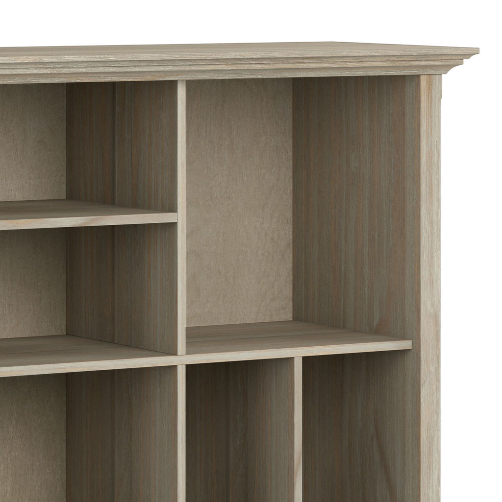 Multi Cube Bookcase and Storage Unit with Eight Storage Cubbies - Black, Gray, White, Dark Brown