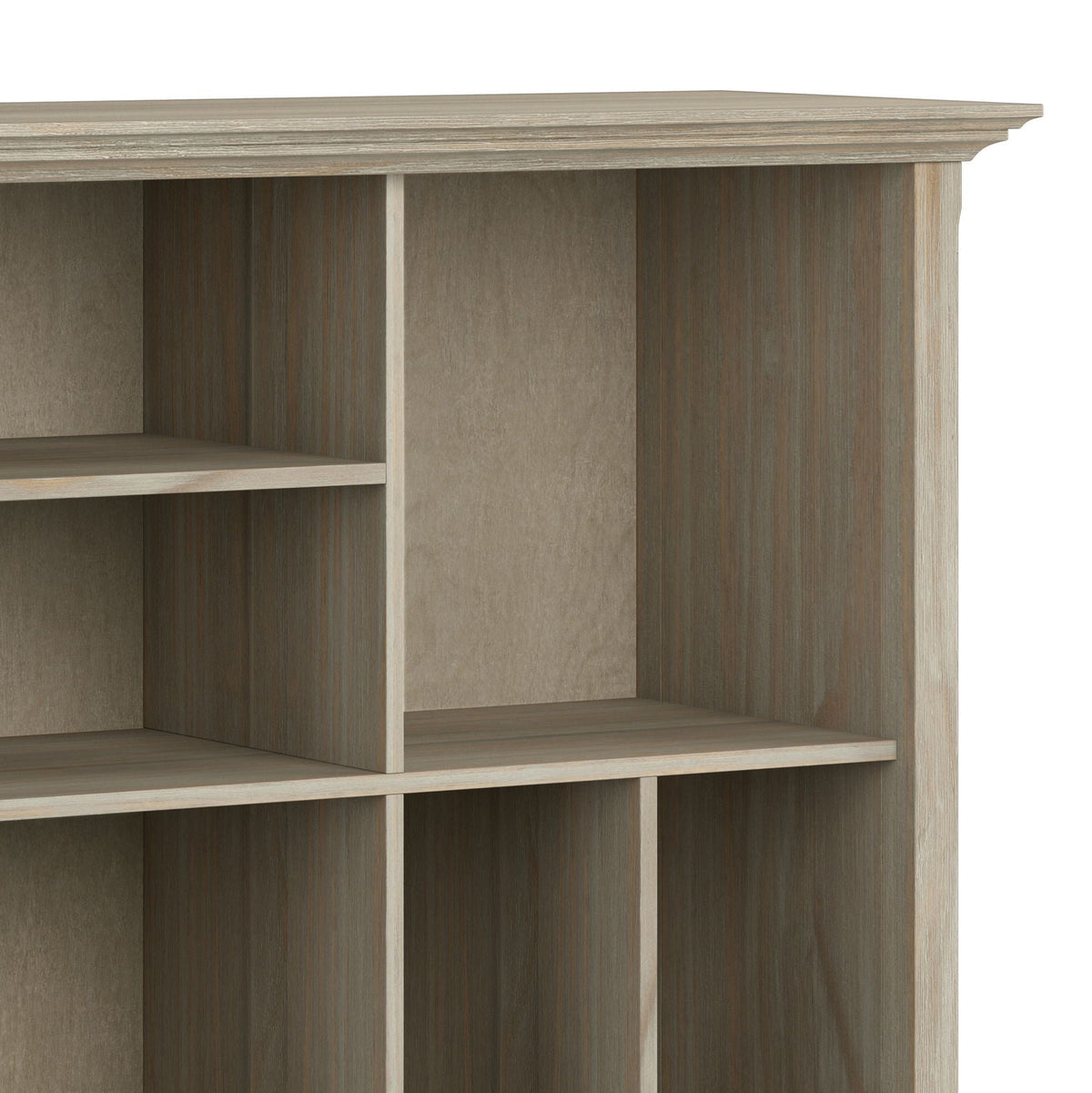 Multi Cube Bookcase and Storage Unit with Eight Storage Cubbies - Black, Gray, White, Dark Brown