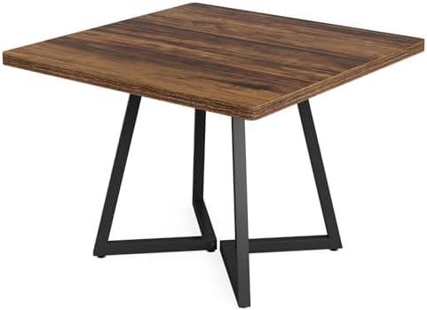 31.5" Square Rustic Dining Table for 2-4