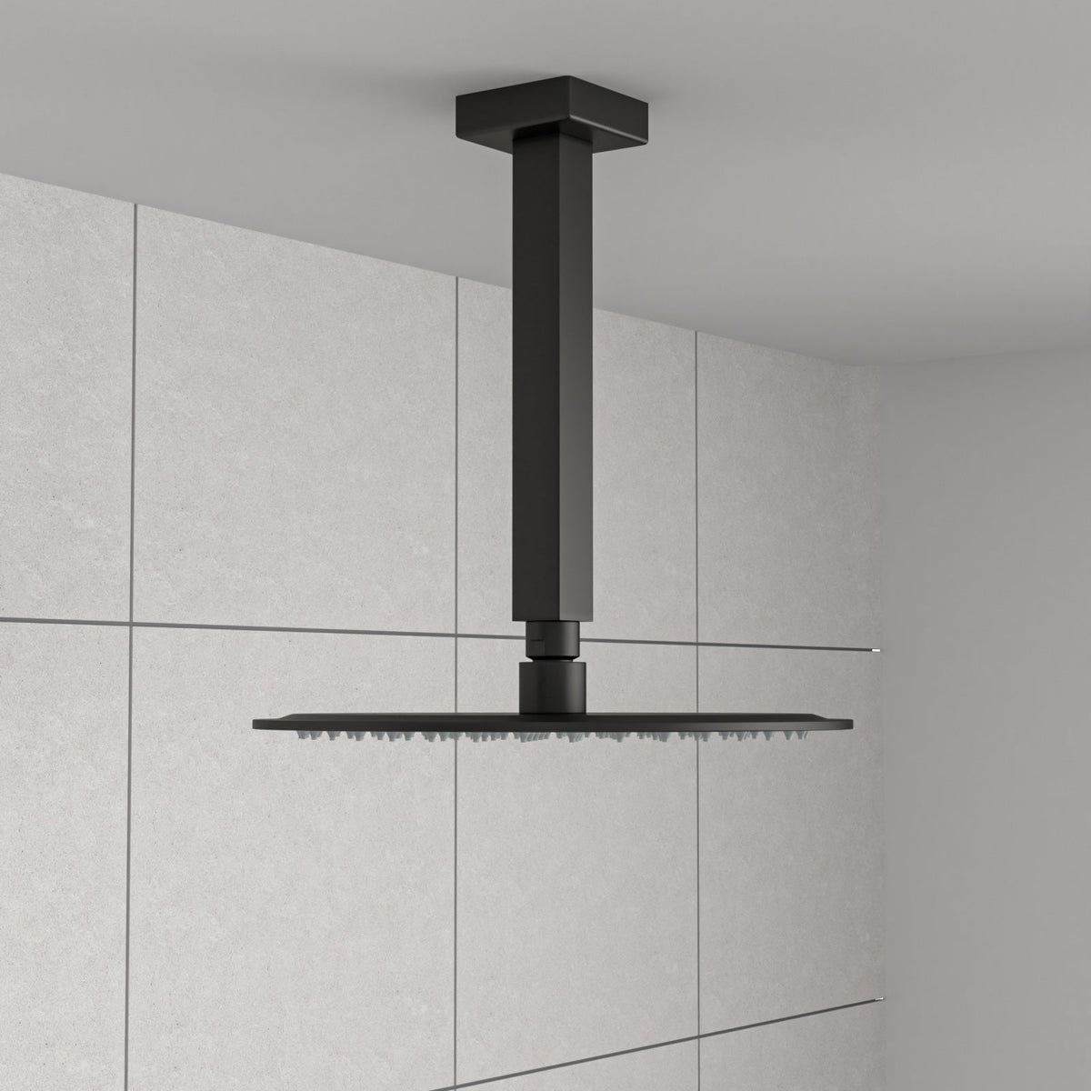 8" Ceiling Mounted Shower Arm With Flange, Matte