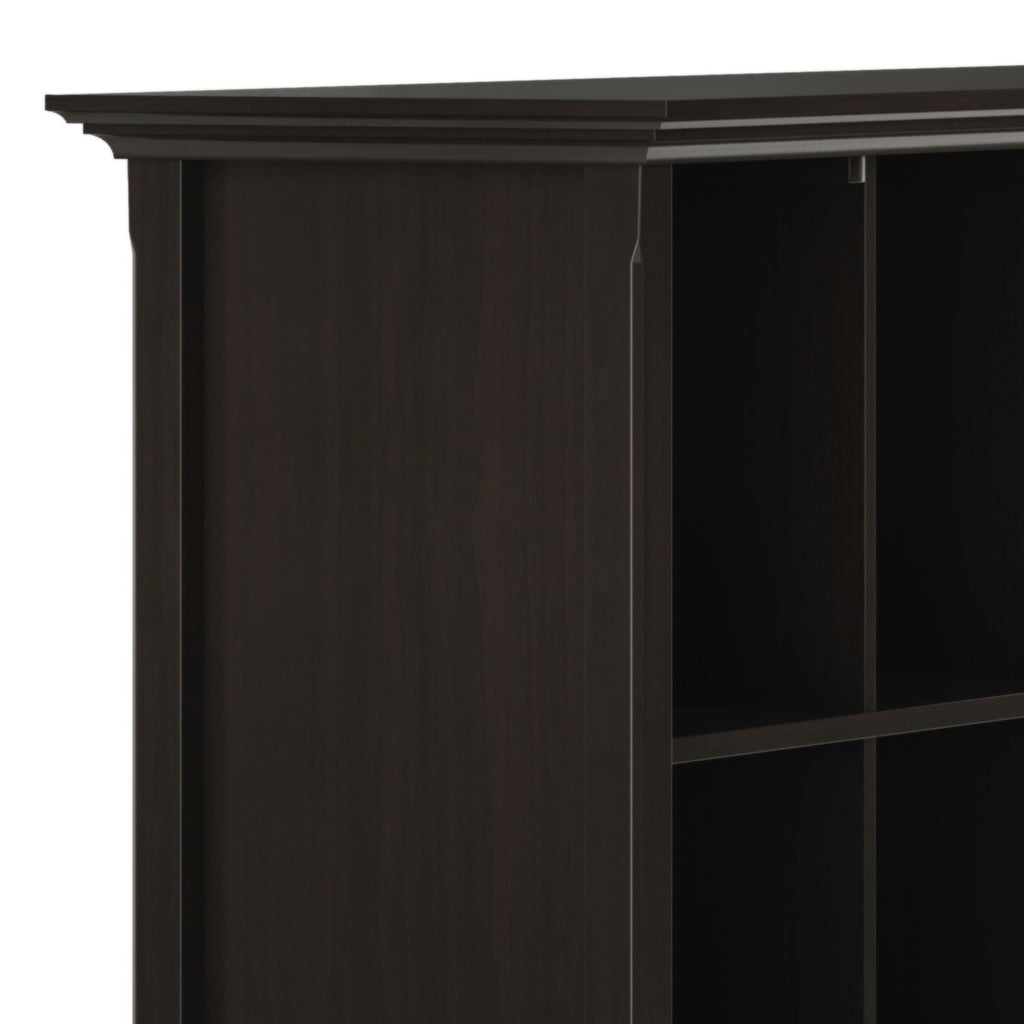 Amherst Cube Storage Bookcase with Large Cubbies - Dark Brown, Dark Gray, or White
