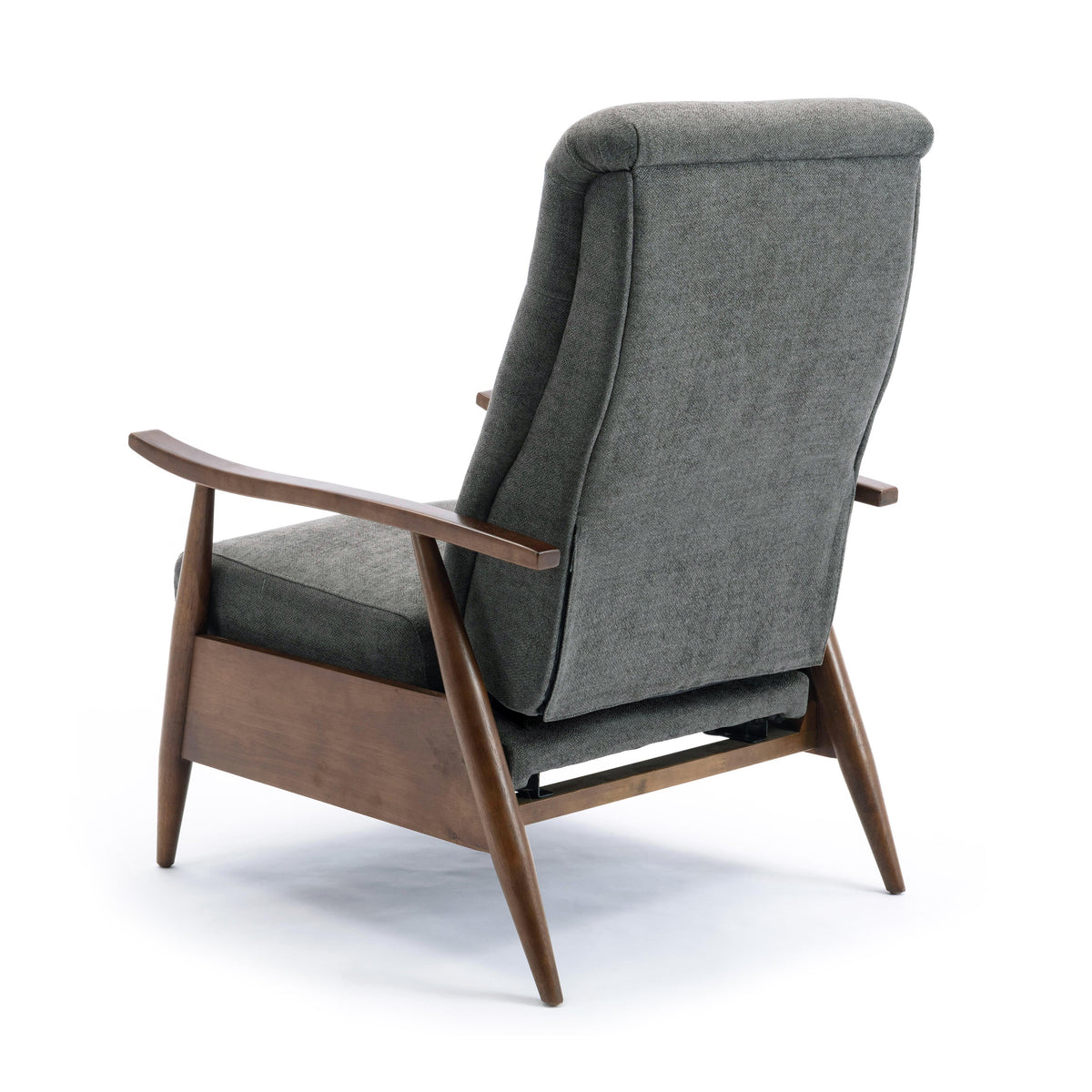 Saugus Wood Arm Push Back Recliner