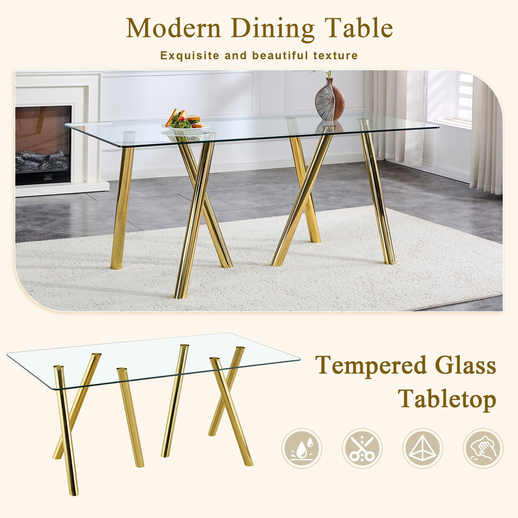 Dining Table With Transparent Surface