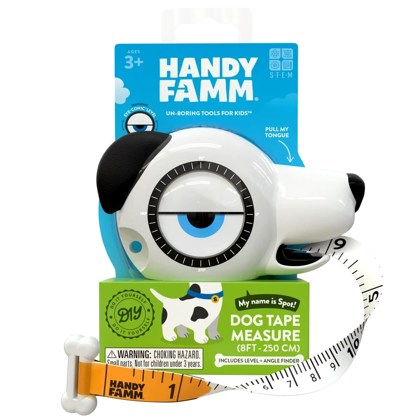 "Spot" Dog 4-in-1 Tape Measure and Construction Tool