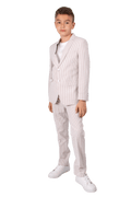 Ferrecci Boys Tan Seersucker 2-Piece Suit Set – Summer Kids Suit