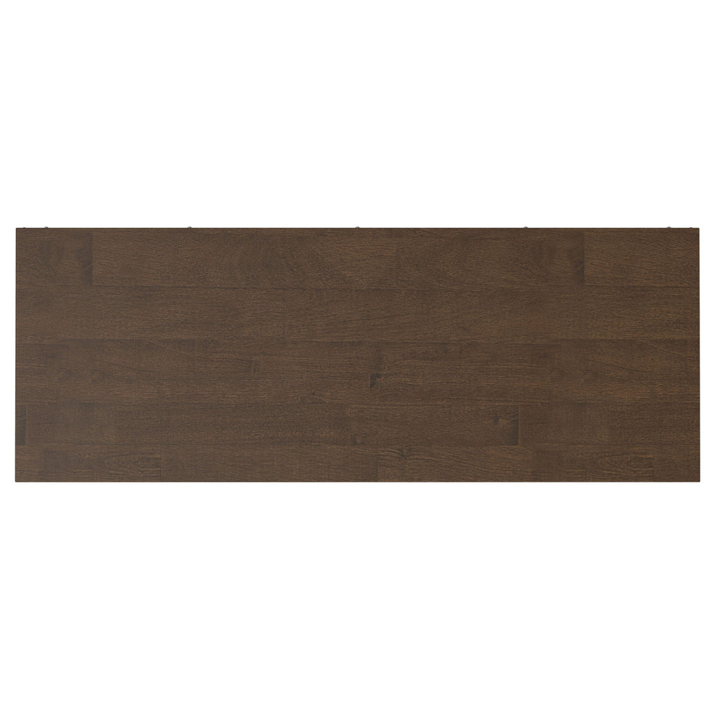 Walnut Brown Cube Organizer Bookcase with Drawers - 9 Cubes