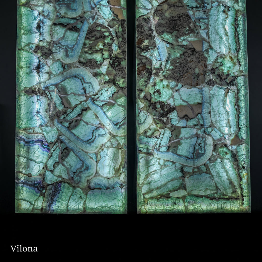 Fluorite Crystal Wall Panels #6 (Pair)
