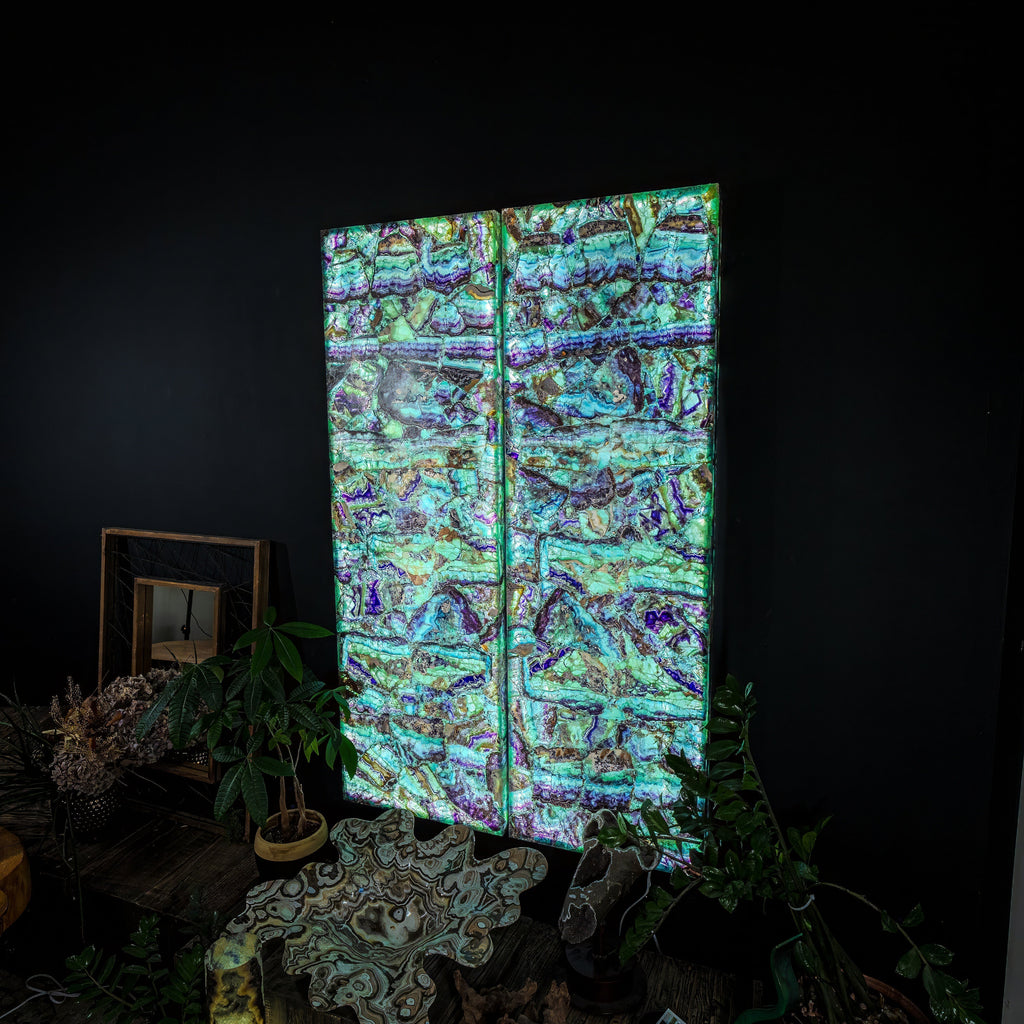 Fluorite Crystal Wall Panels (Set #6)