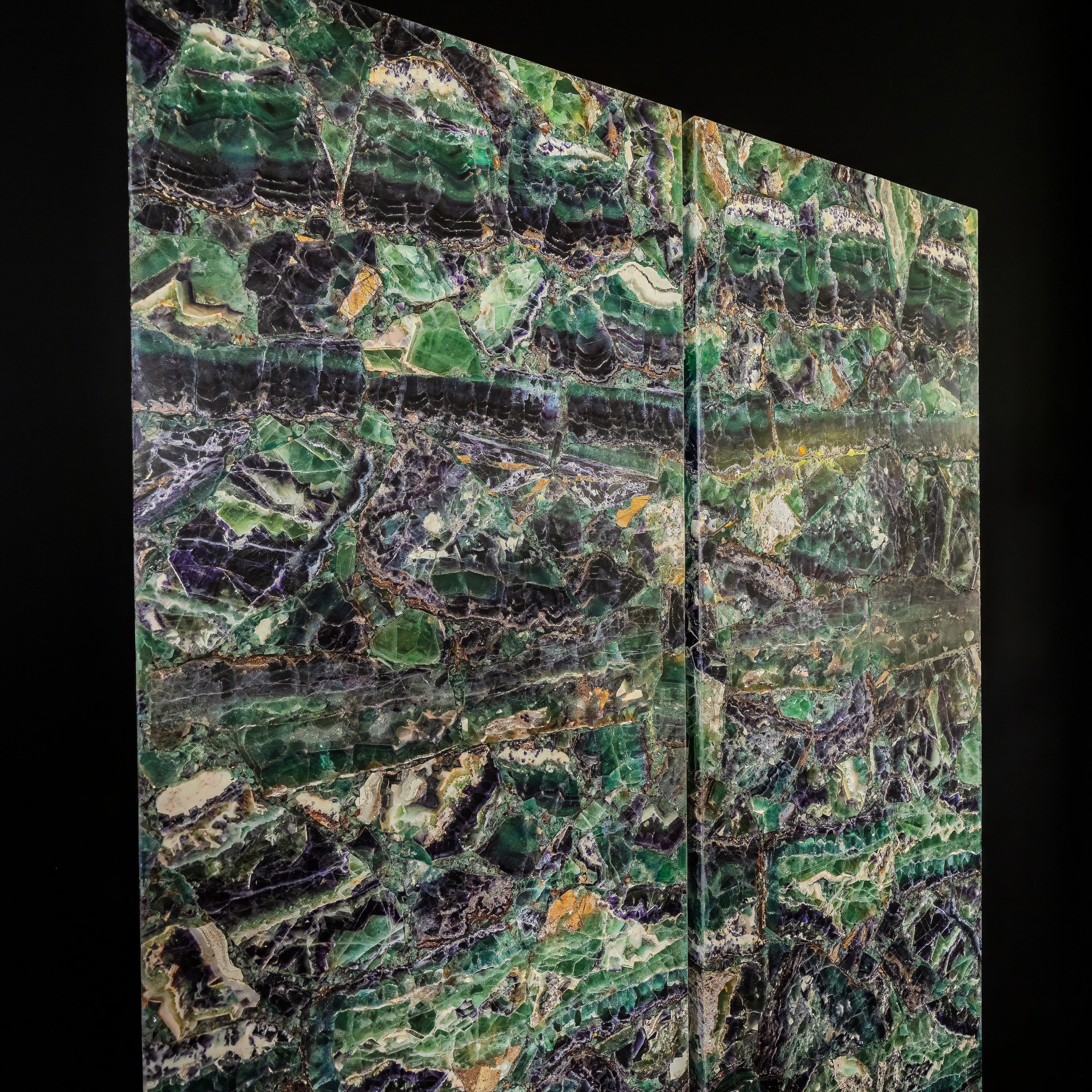 Fluorite Crystal Wall Panels (Set #6)