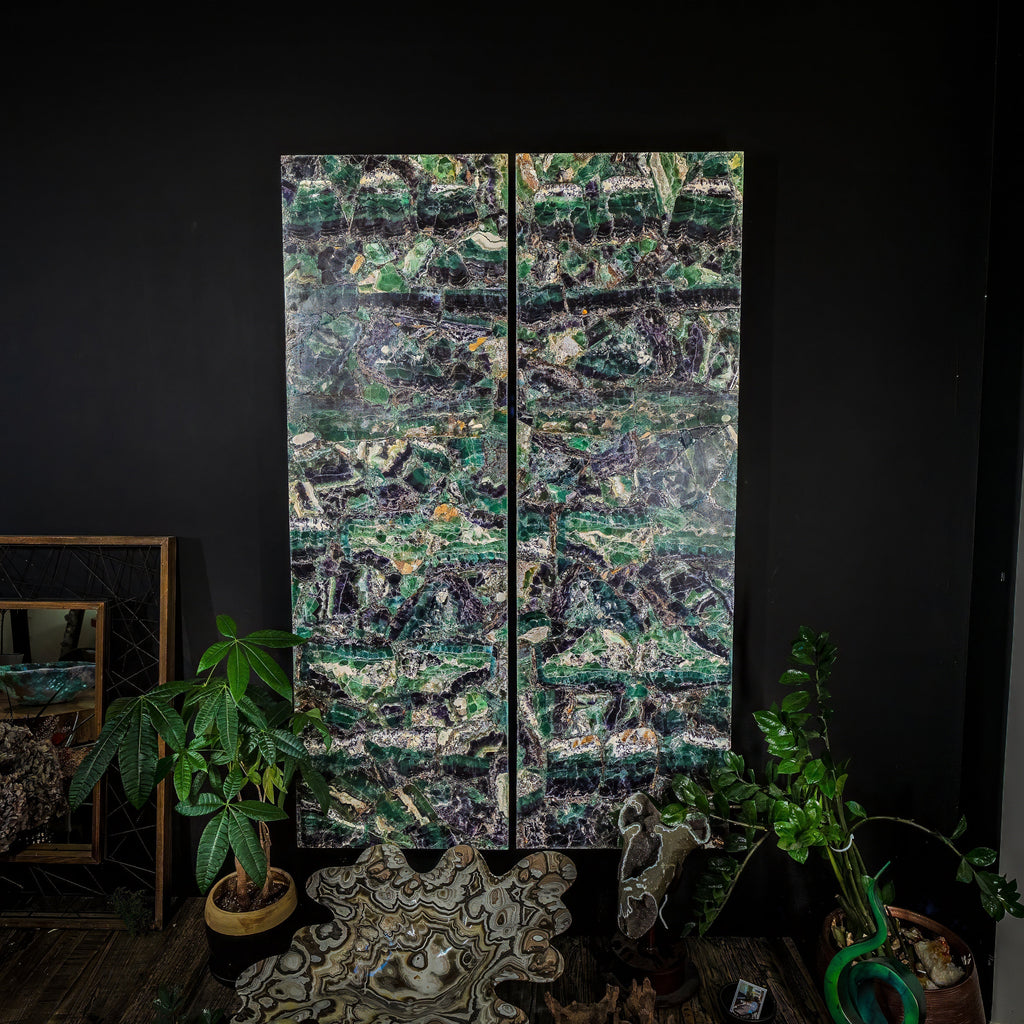 Fluorite Crystal Wall Panels (Set #6)