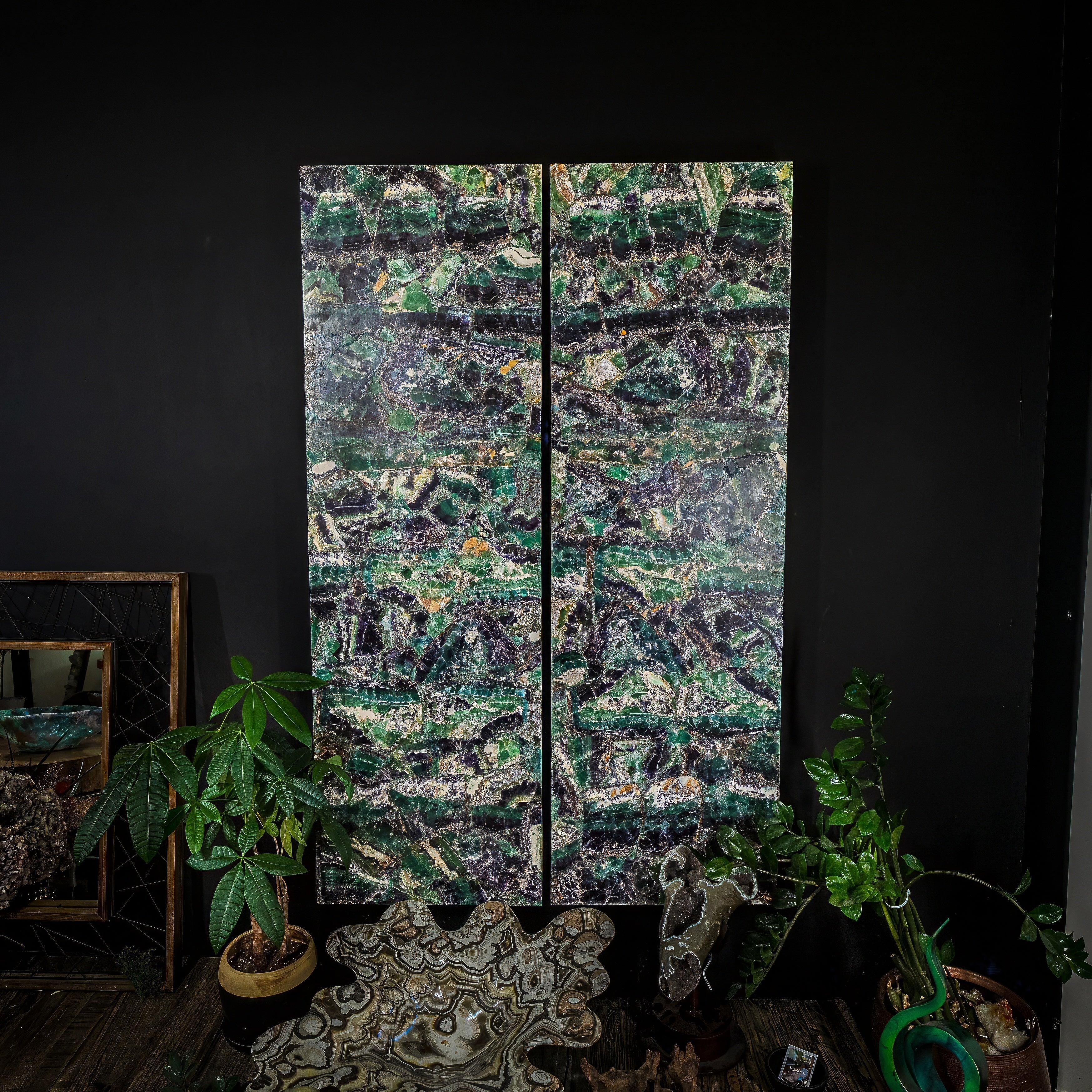 Fluorite Crystal Wall Panels (Set #6)