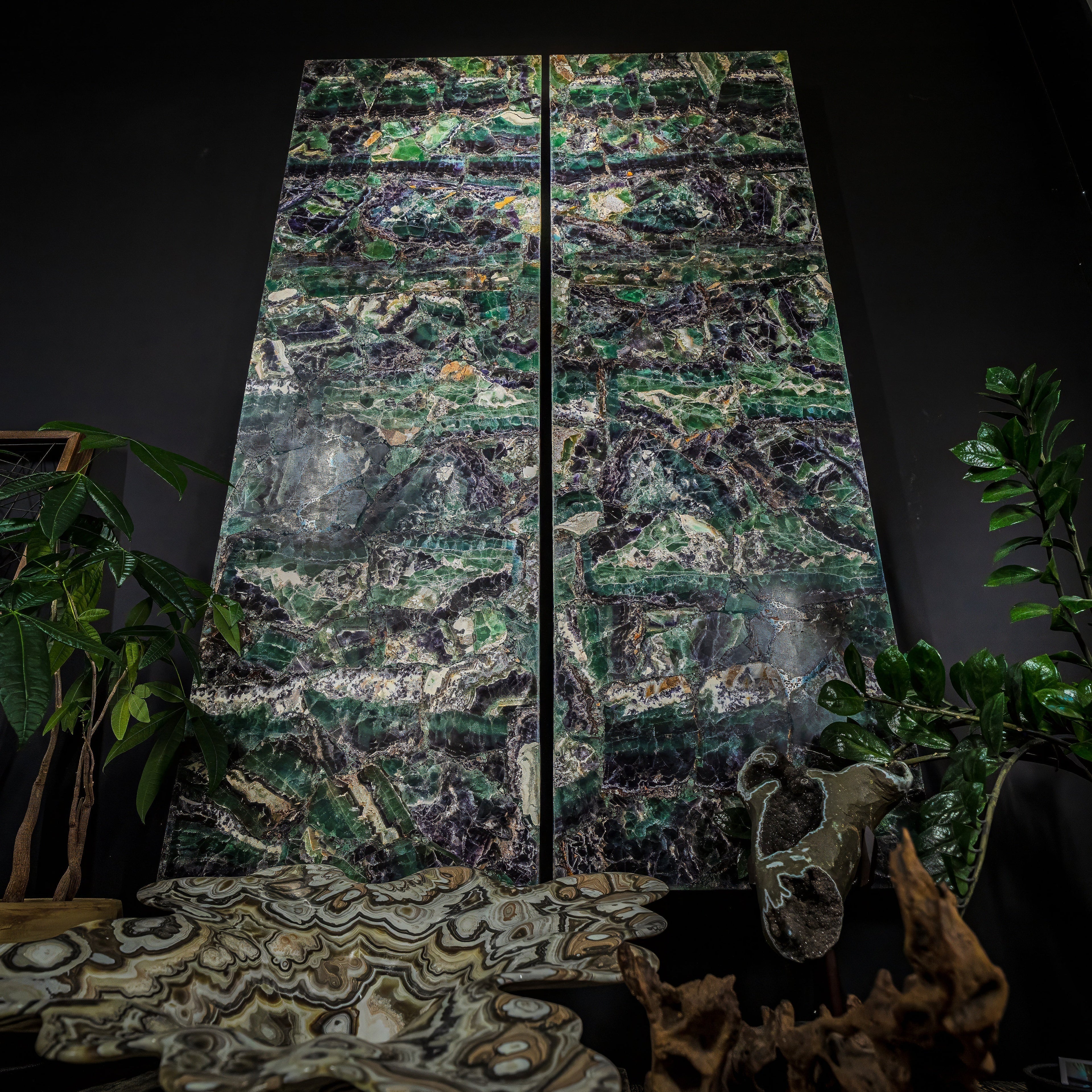 Fluorite Crystal Wall Panels (Set #6)