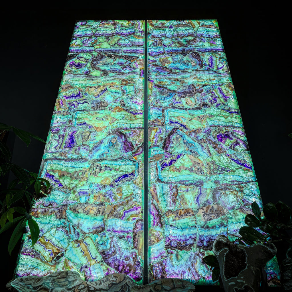 Fluorite Crystal Wall Panels (Set #6)