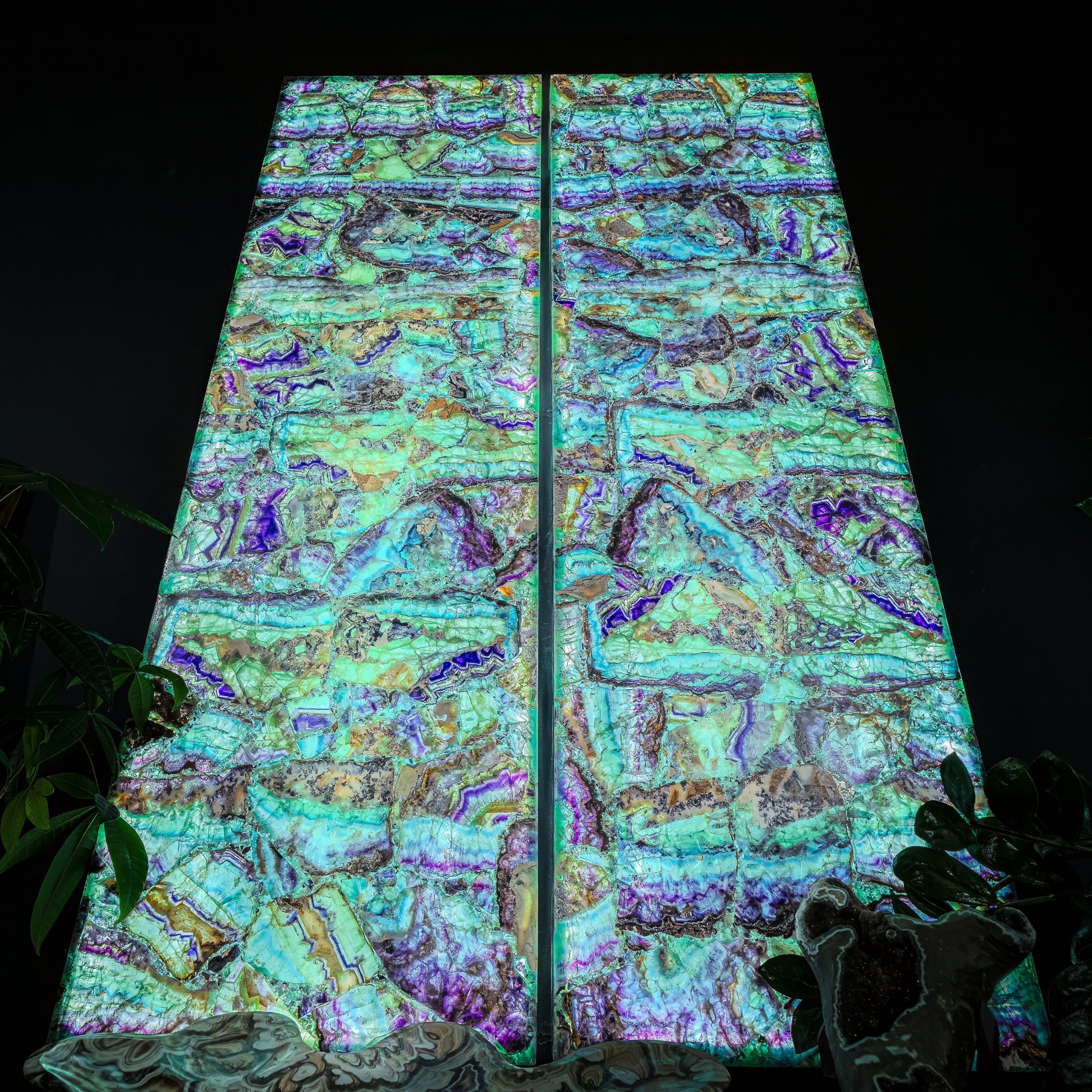 Fluorite Crystal Wall Panels (Set #6)