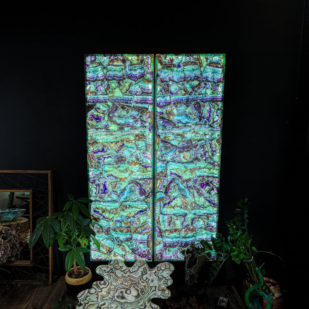 Fluorite Crystal Wall Panels (Set #6)