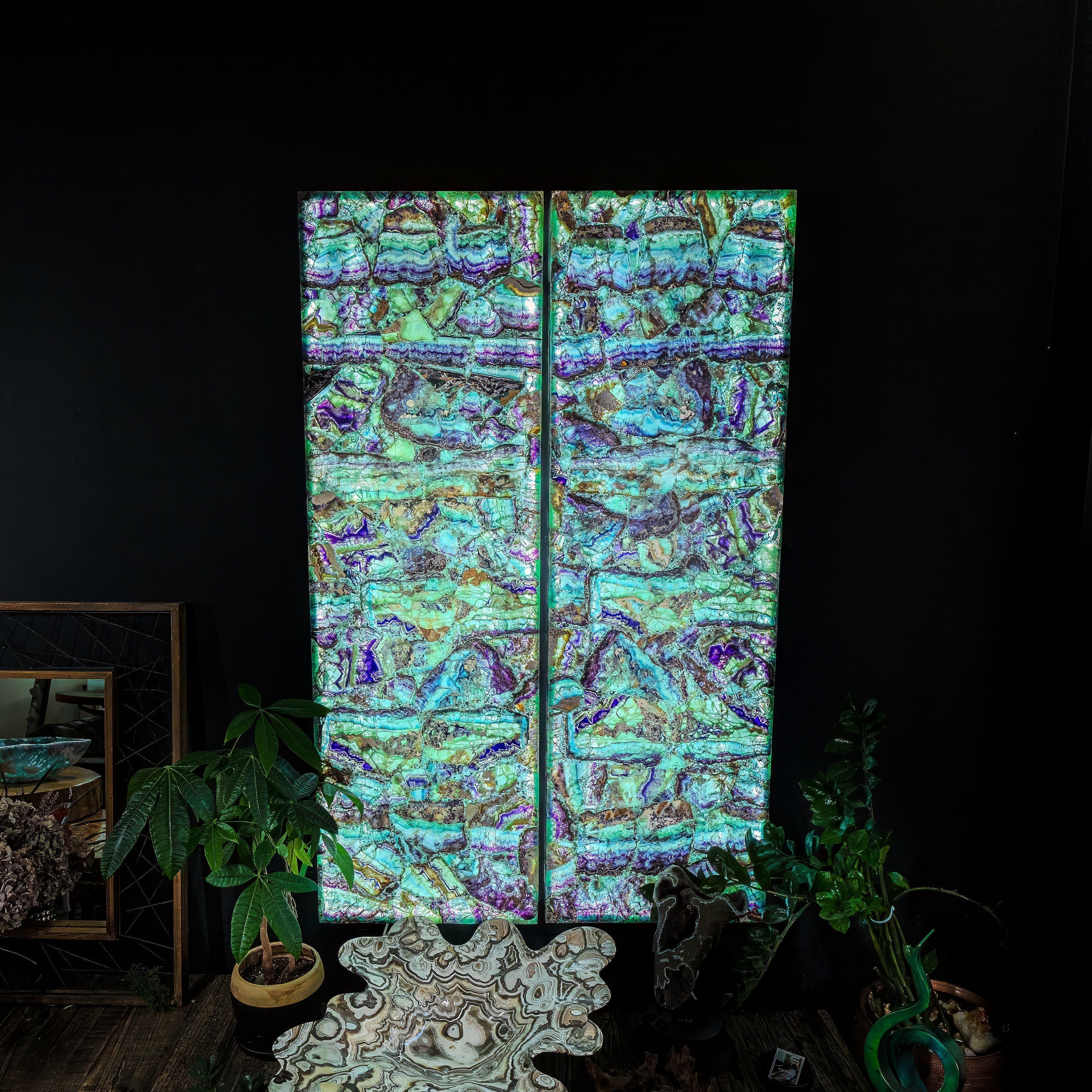 Fluorite Crystal Wall Panels (Set #6)