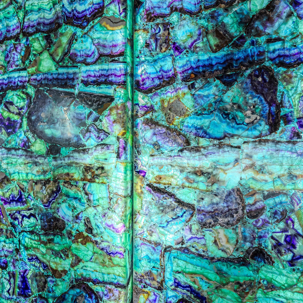 Fluorite Crystal Wall Panels (Set #6)