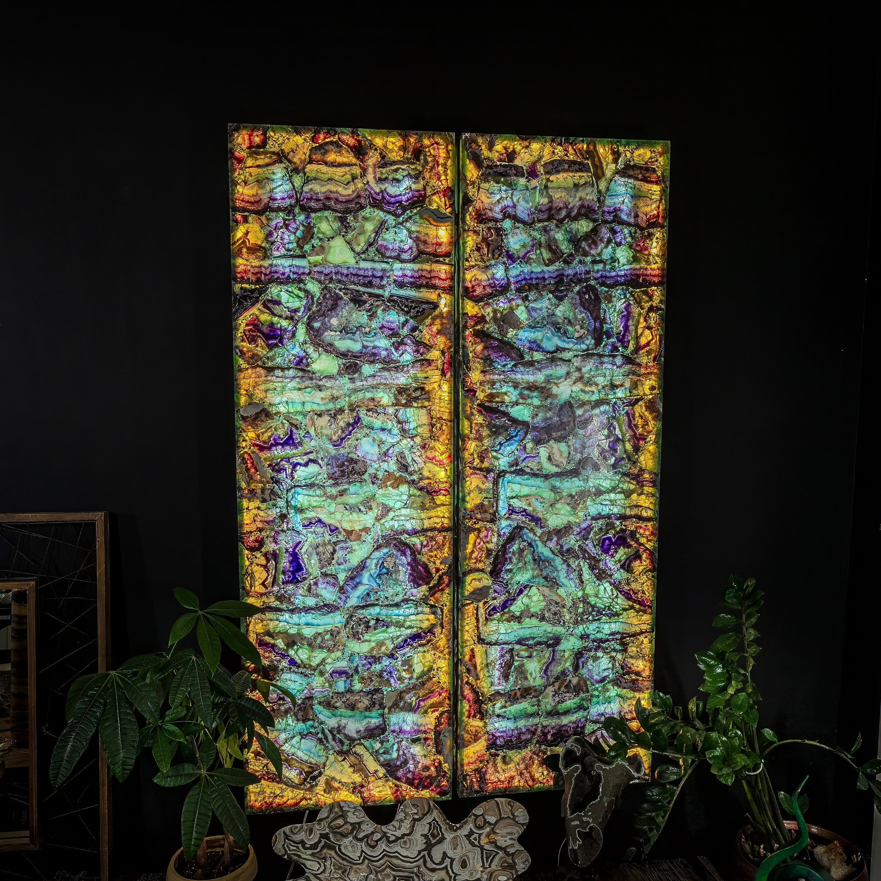 Fluorite Crystal Wall Panels (Set #6)