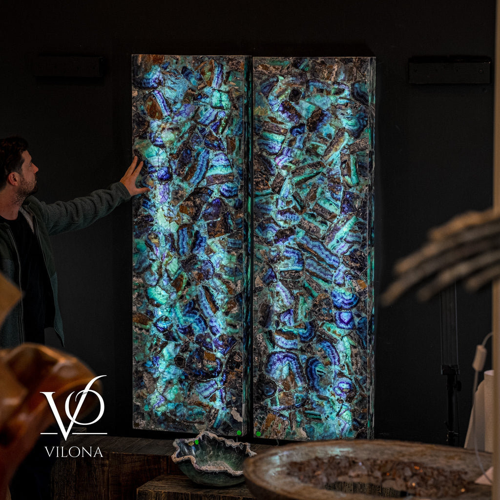 Fluorite Crystal Wall Panels (Set #9) Mosaic