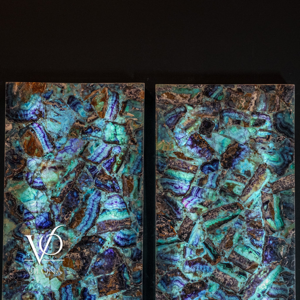 Fluorite Crystal Wall Panels (Set #9) Mosaic