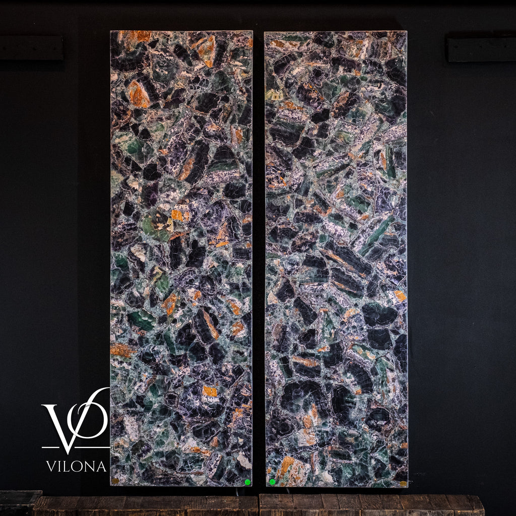 Fluorite Crystal Wall Panels (Set #9) Mosaic