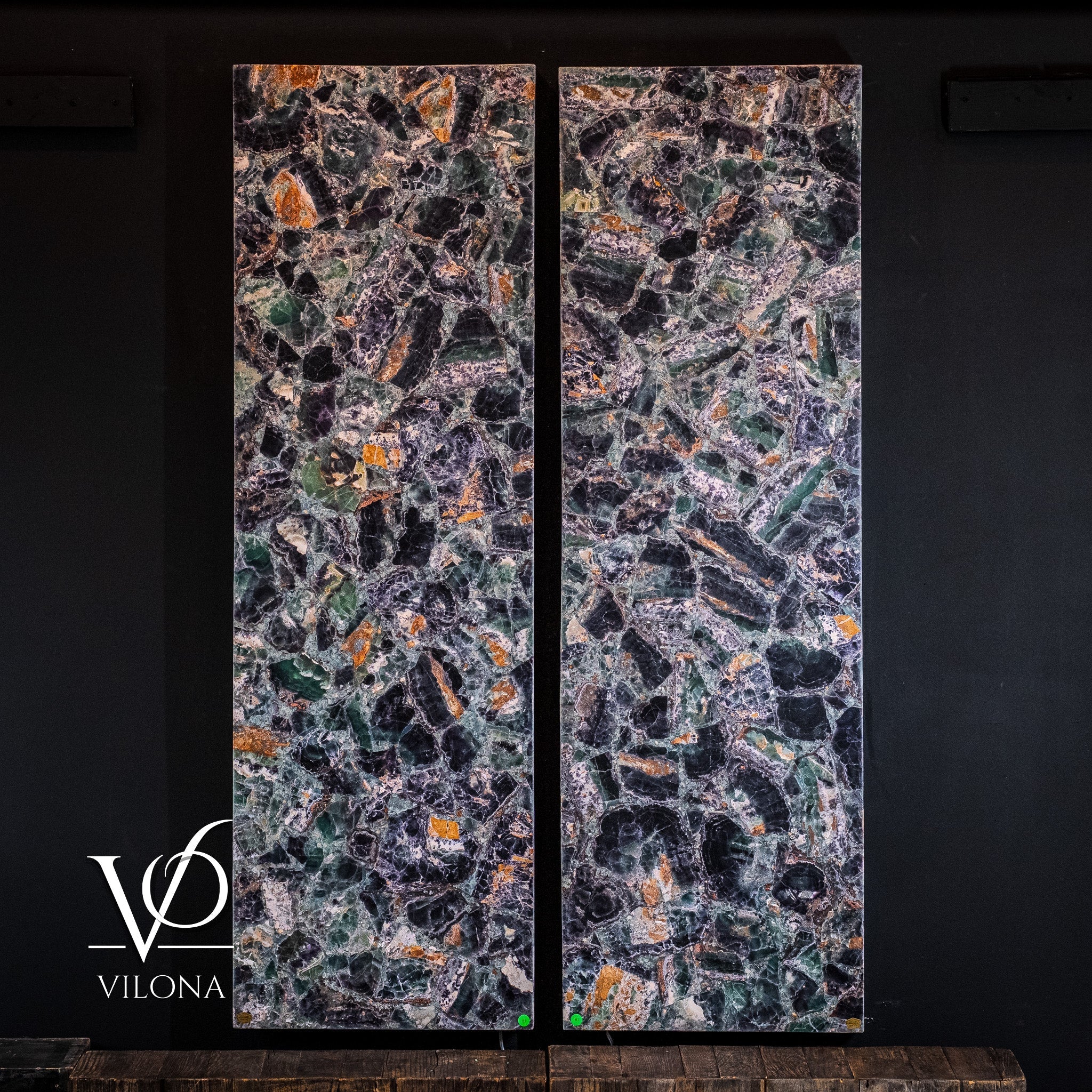 Fluorite Crystal Wall Panels (Set #9) Mosaic