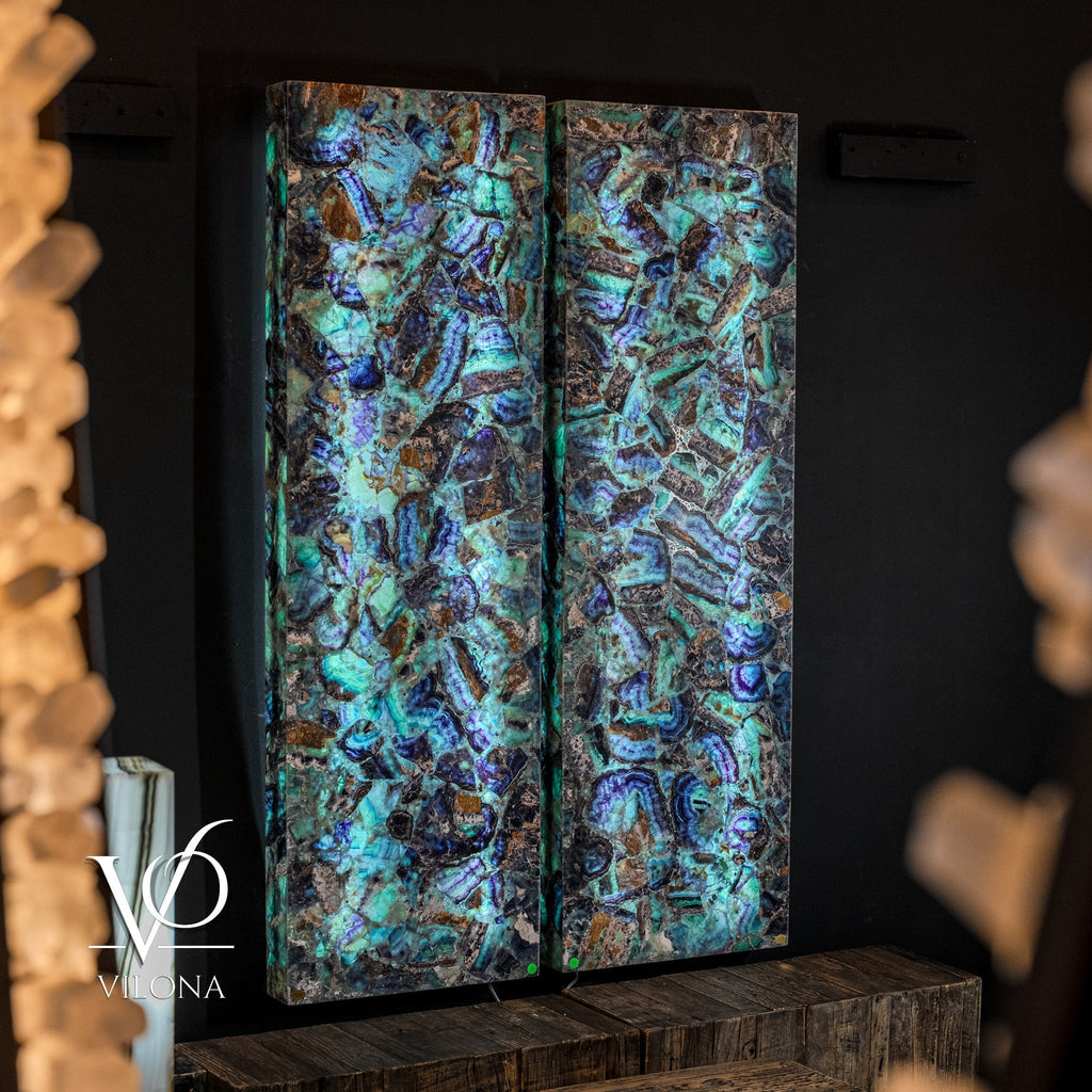 Fluorite Crystal Wall Panels (Set #9) Mosaic