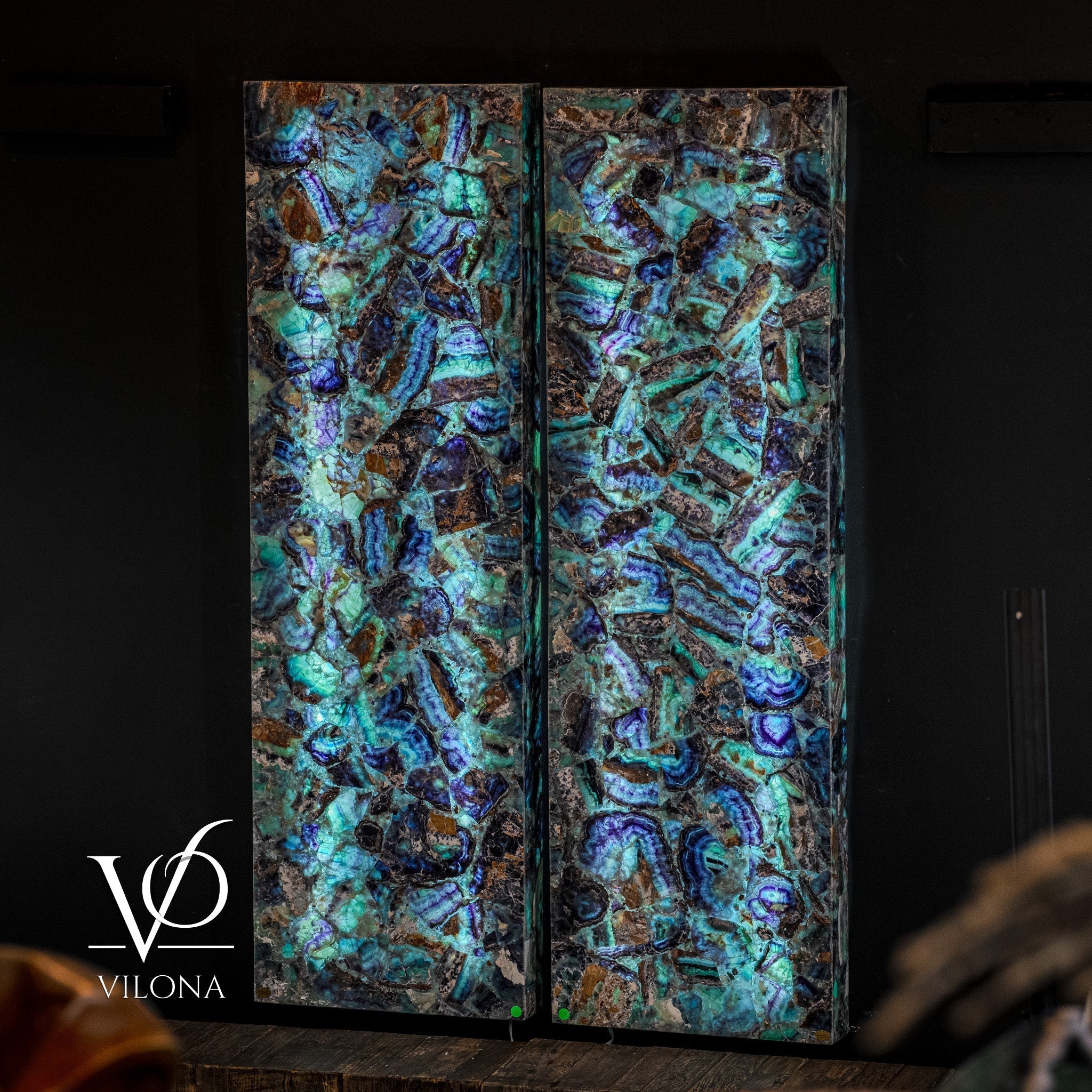Fluorite Crystal Wall Panels (Set #9) Mosaic