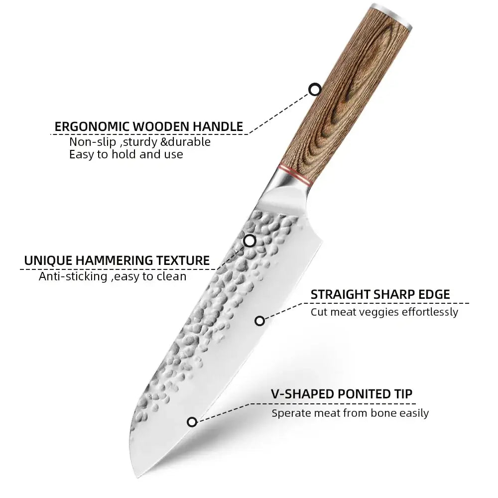 Forged Stainless Steel Chef Knife Set