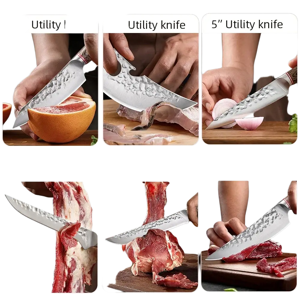 Forged Stainless Steel Chef Knife Set