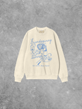 Underground Original Design: Friendsgiving Dinner Boxy Cotton Sweatshirt