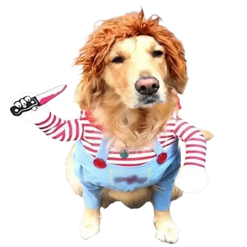 Funny Killer Doll Dog Costume with Knife from Mainland China