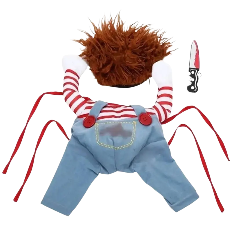 Funny Killer Doll Dog Costume with Knife from Mainland China