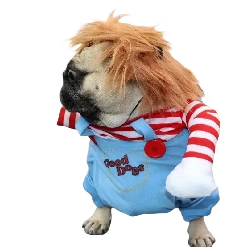 Funny Killer Doll Dog Costume with Knife from Mainland China