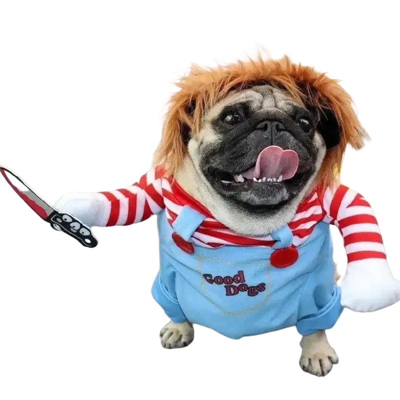 Funny Killer Doll Dog Costume with Knife from Mainland China