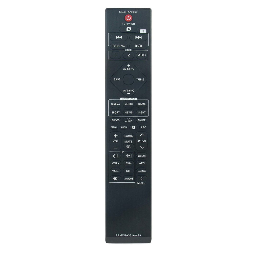 Anderic Generic RRMCGA331AWSA for Sharp Sound Bar Remote Control - RRGA331AWSA