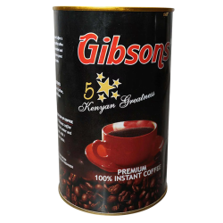 Gibsons Premium 100% Instant Coffee 250g front label view