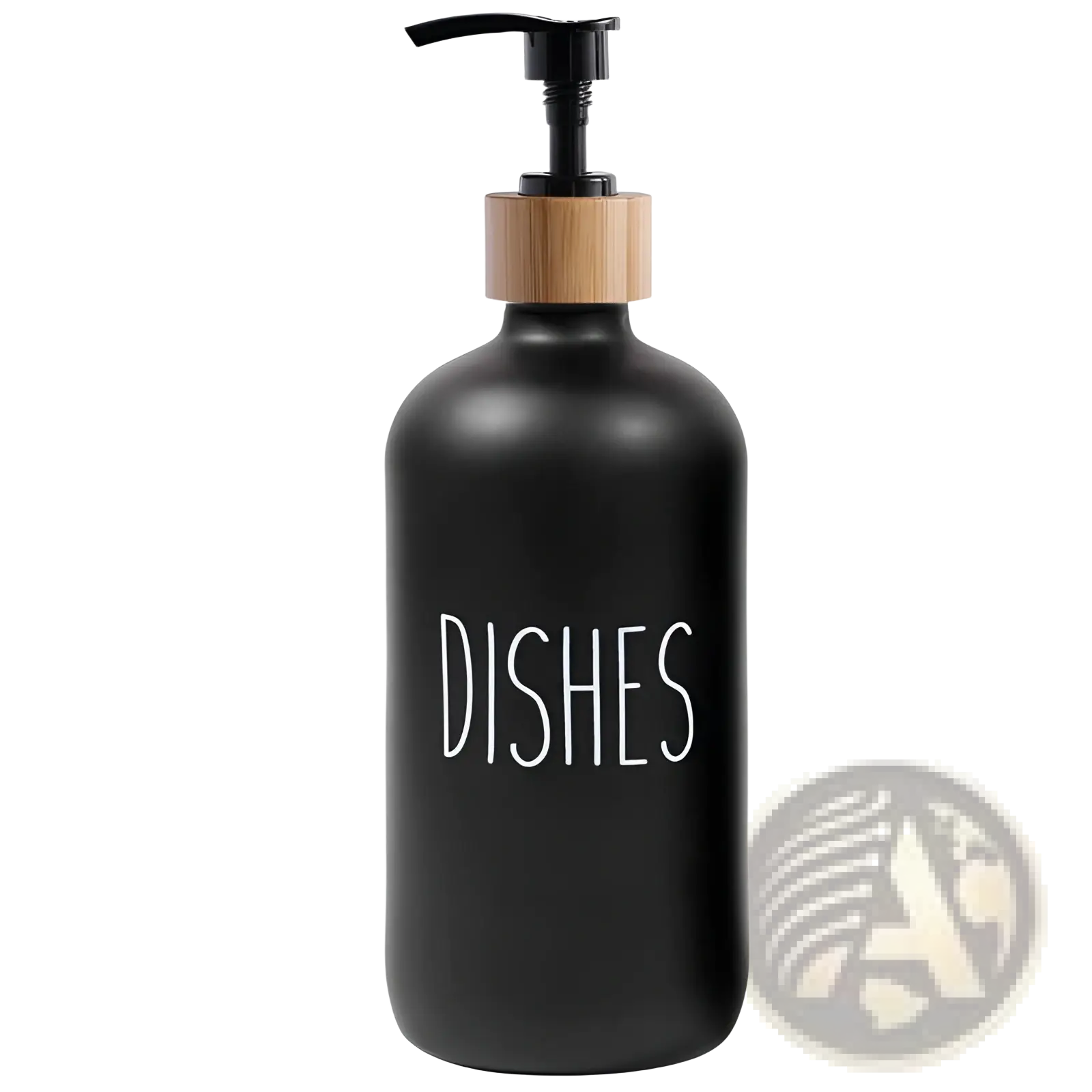 Glass Soap Dispenser Set with Bamboo Tray