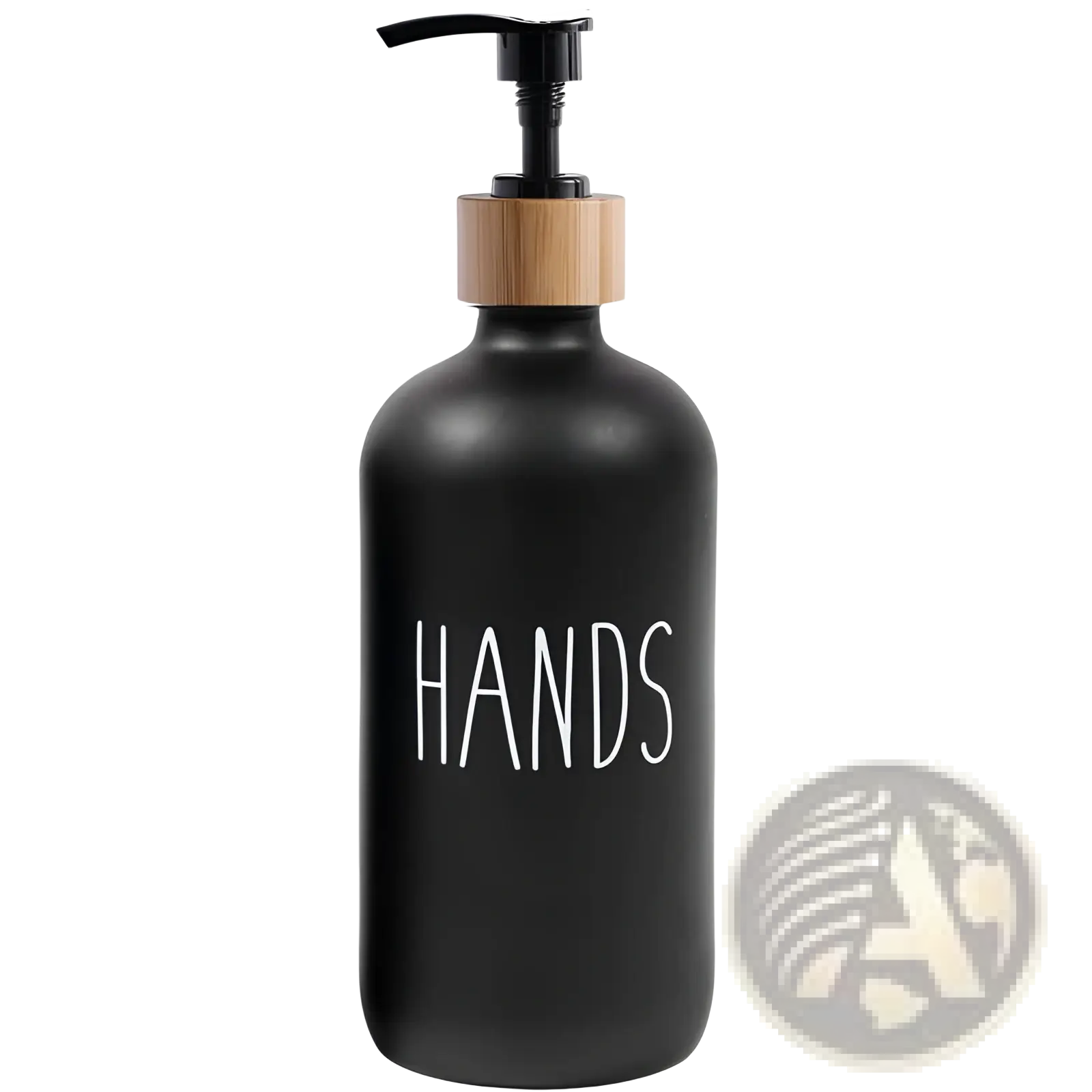 Glass Soap Dispenser Set with Bamboo Tray
