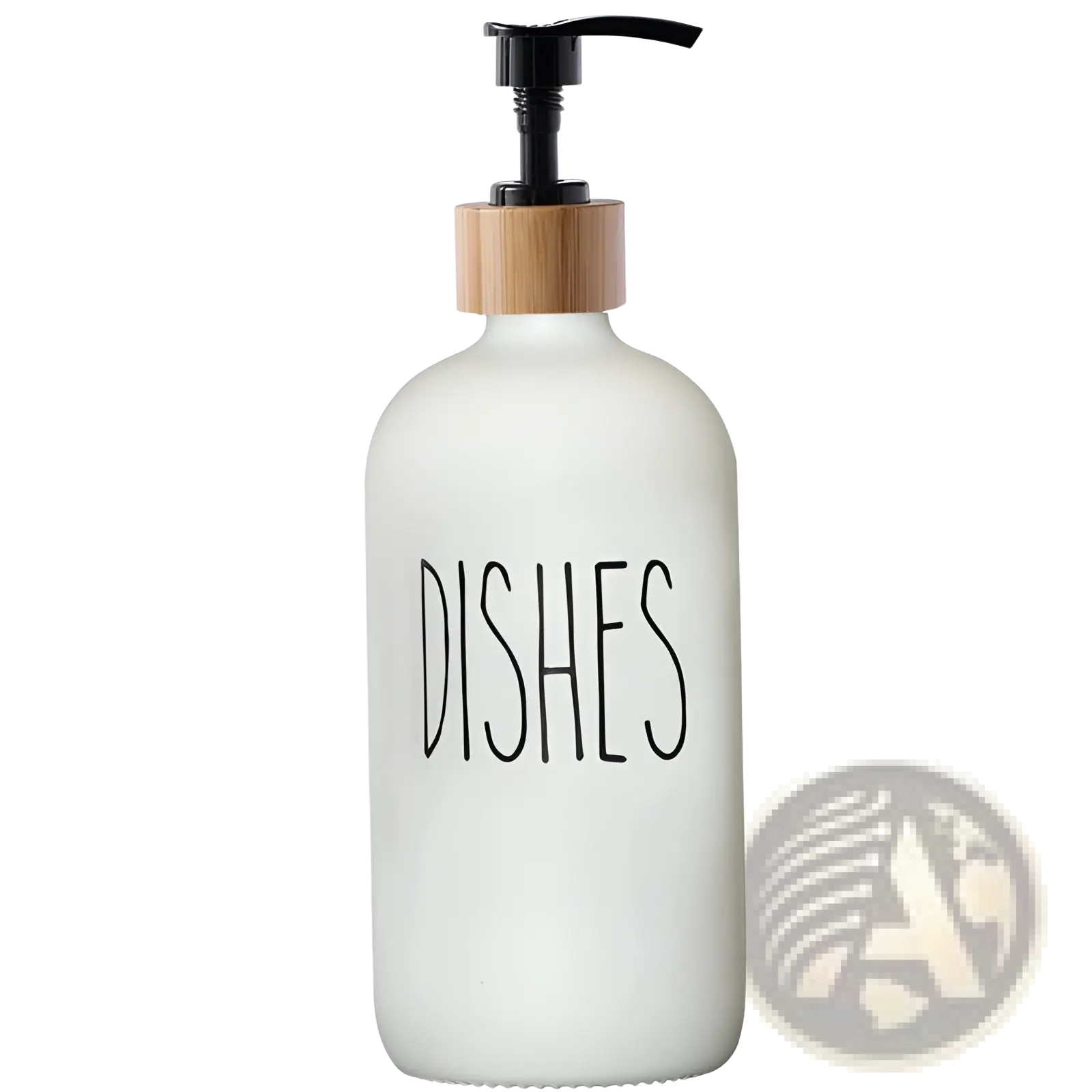 Glass Soap Dispenser Set with Bamboo Tray