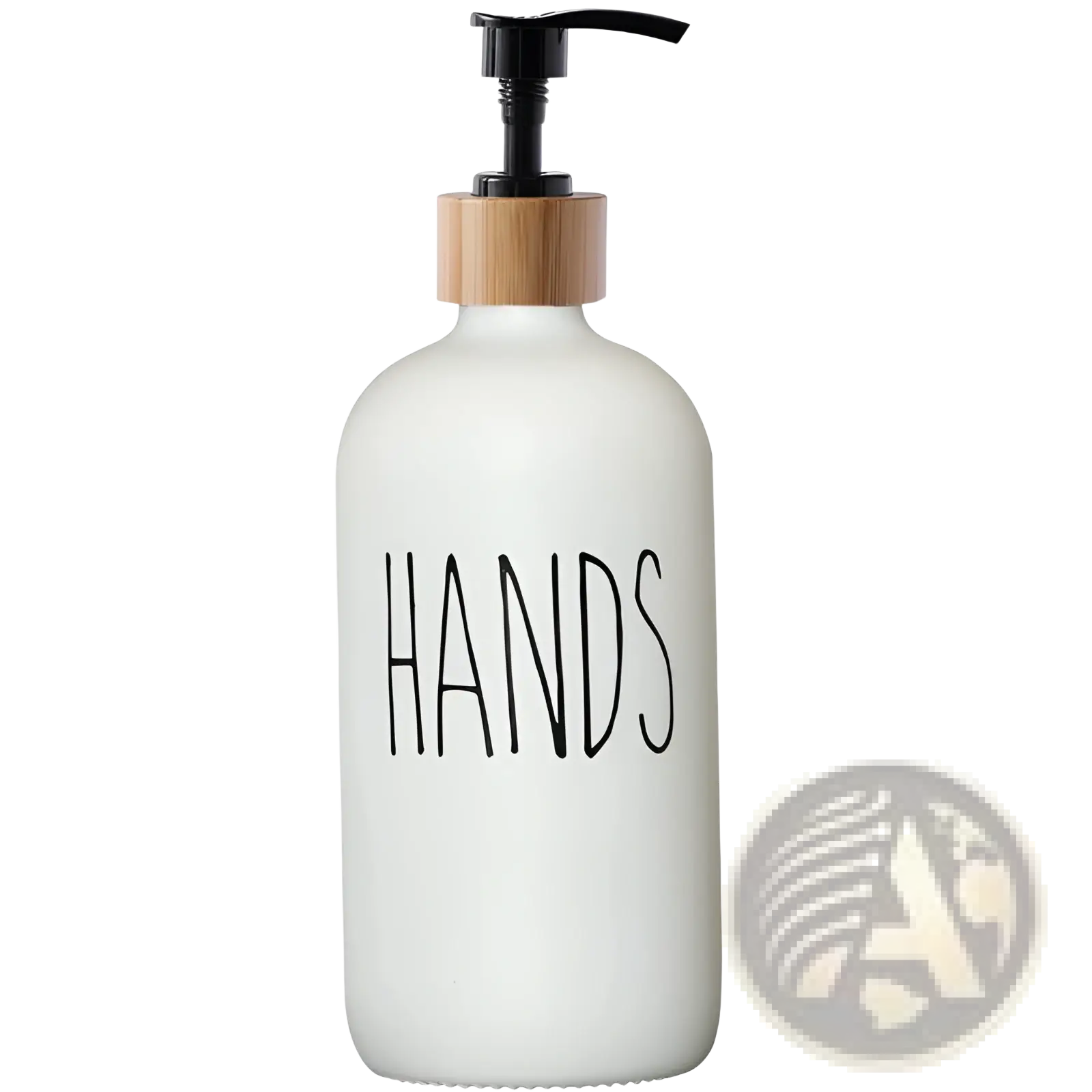 Glass Soap Dispenser Set with Bamboo Tray