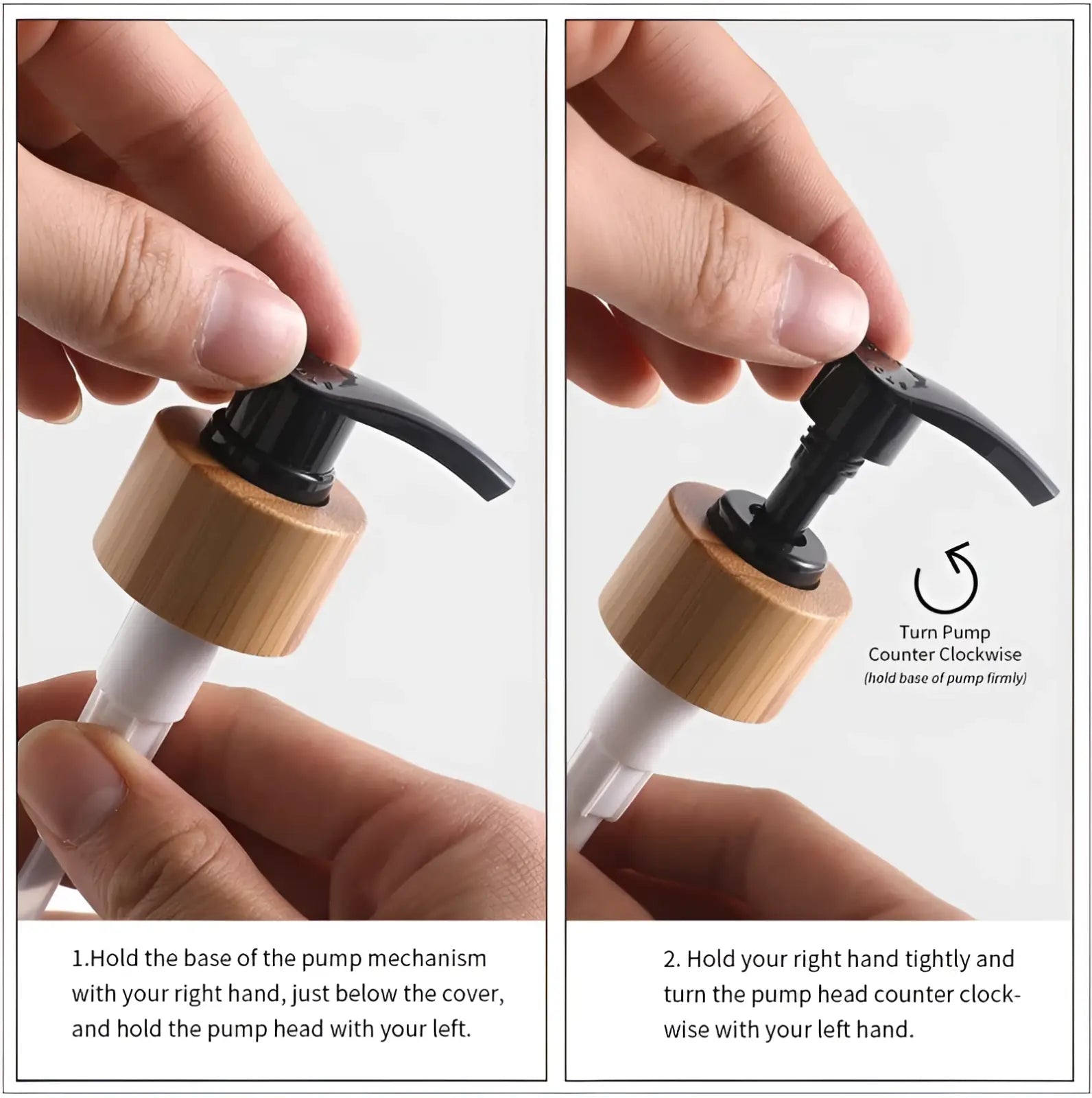 Glass Soap Dispenser Set with Bamboo Tray