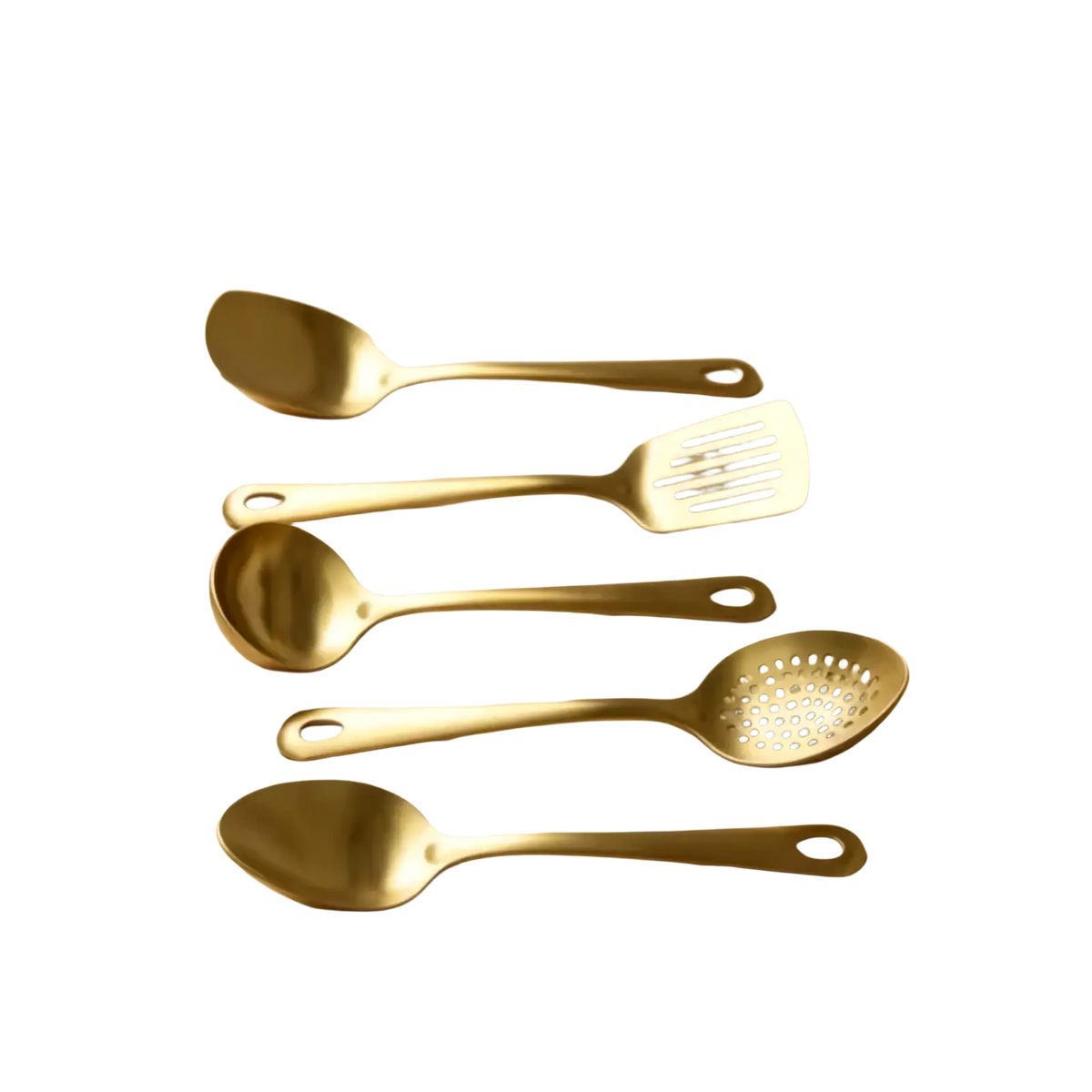 Gold Kitchen Utensil Set Stainless Steel Cooking Tools