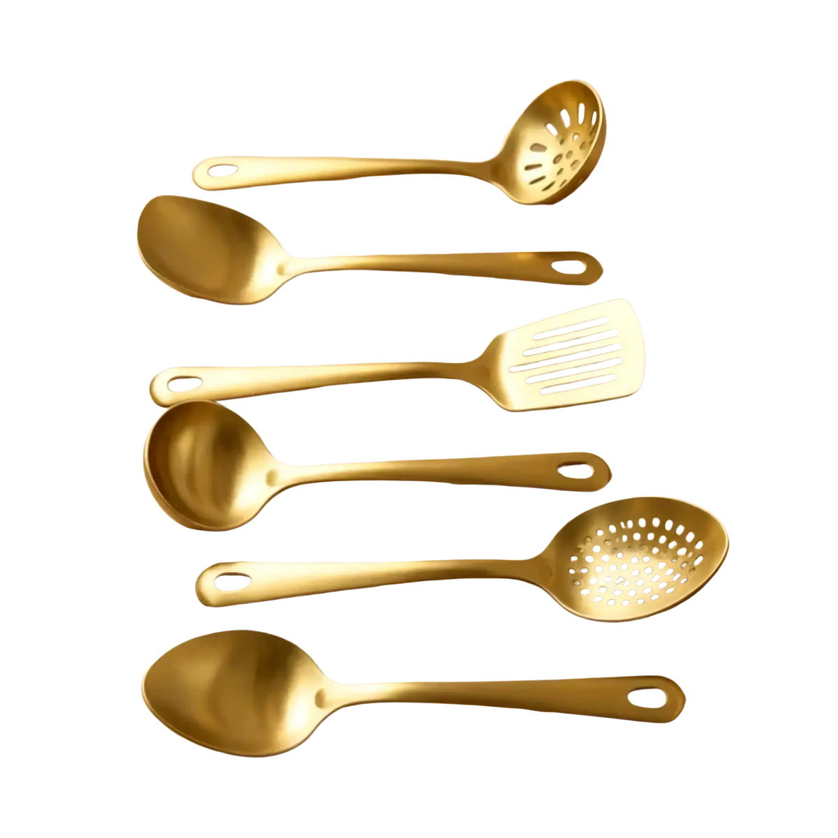 Gold Kitchen Utensil Set Stainless Steel Cooking Tools