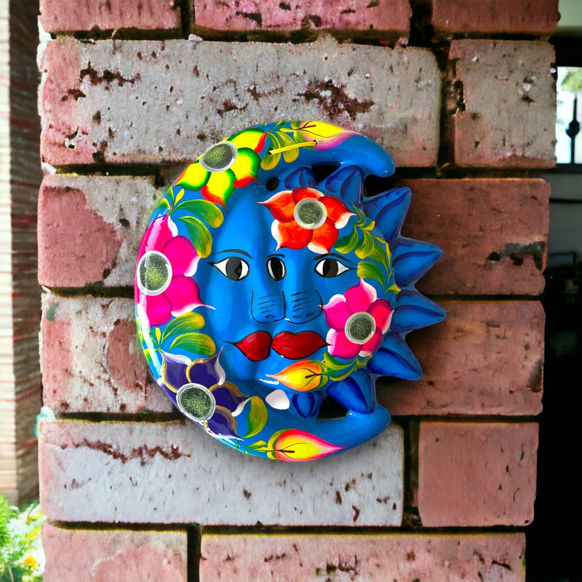 Handmade Guerrero Sun and Moon Eclipse Art | Mexican Pottery