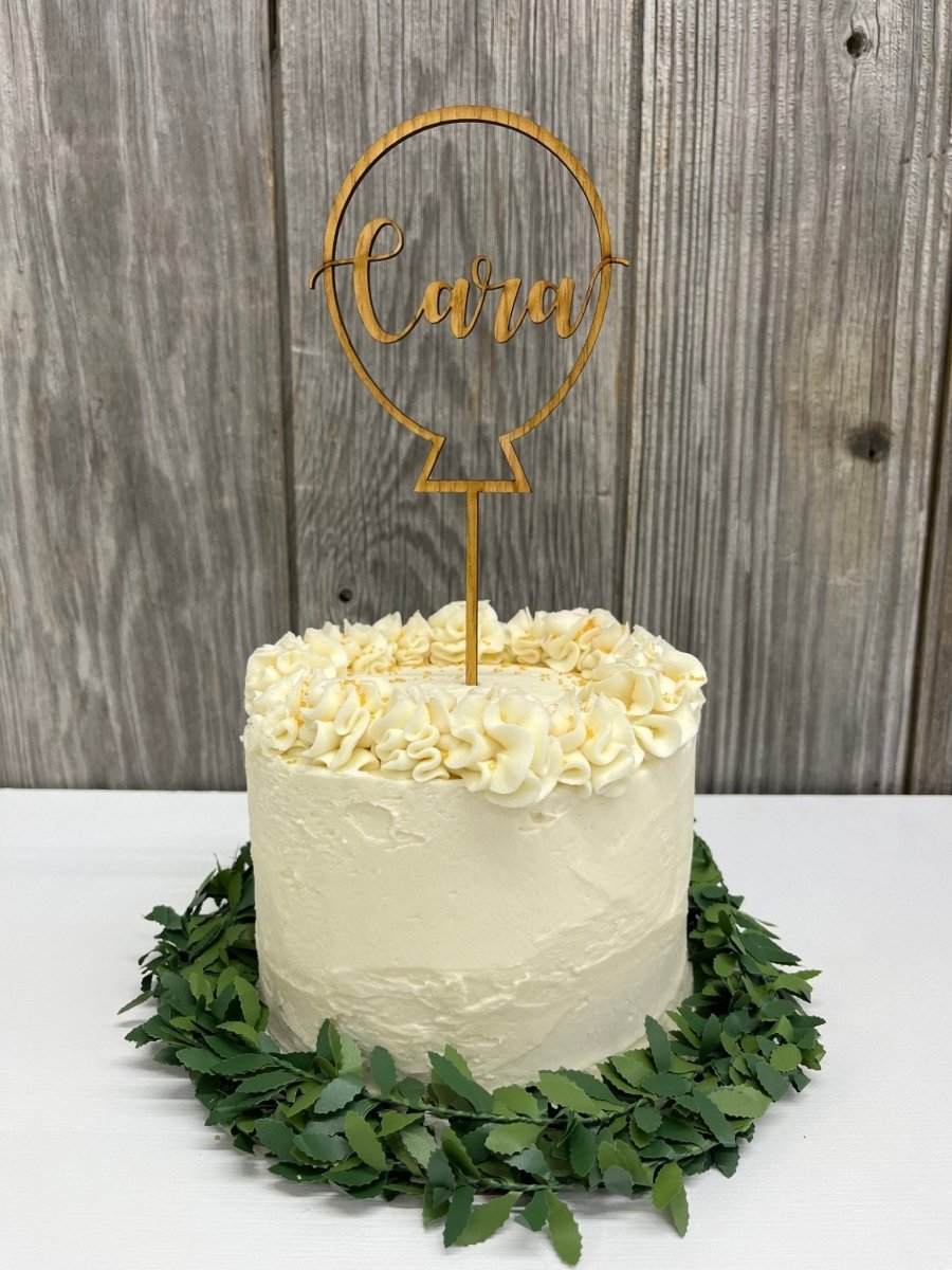 Happy Birthday Cake Topper - Balloon
