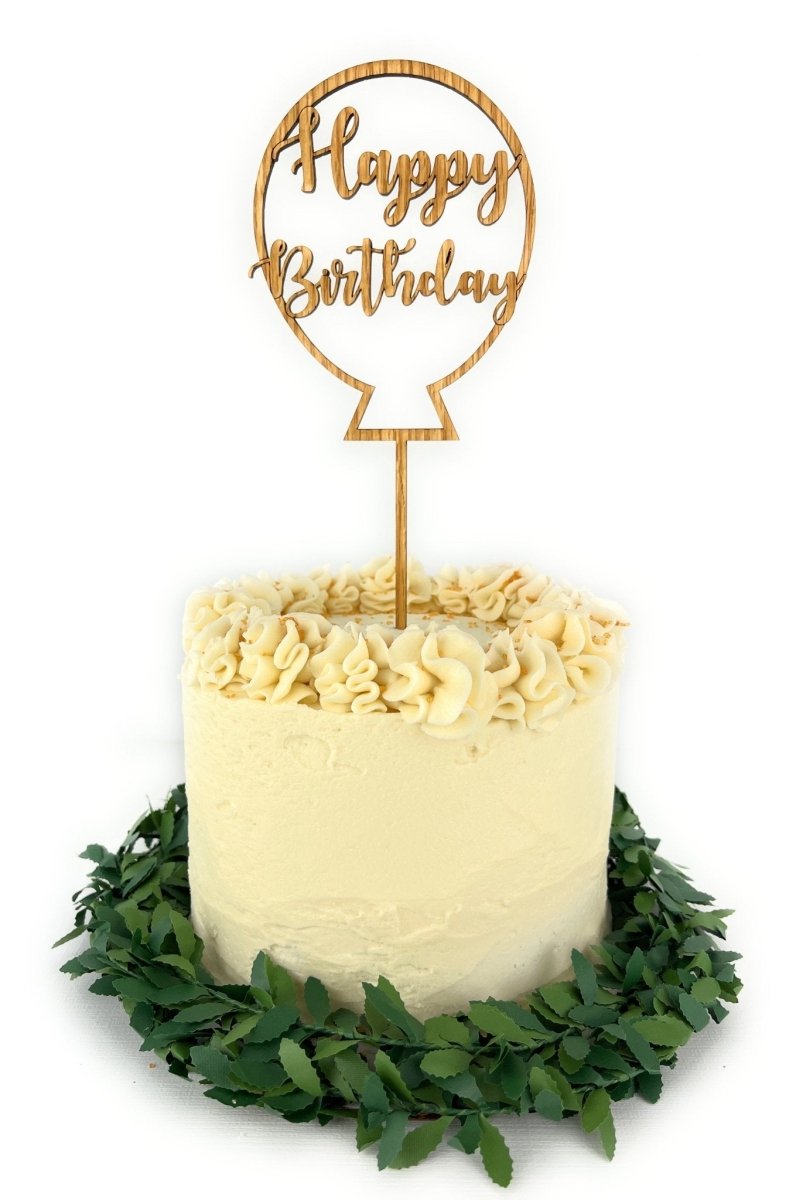 Happy Birthday Cake Topper - Balloon