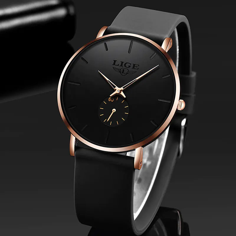 LIGE Ultra-Thin Quartz Luxury Watch